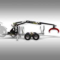 Jansen Holzrückewagen HRW-15pro, verzinkt, Holzanh&auml