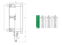 MZ Pneumatischer Zylinder 8"