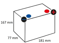 Kramp Batterie 12V 18 Ah geschlossen