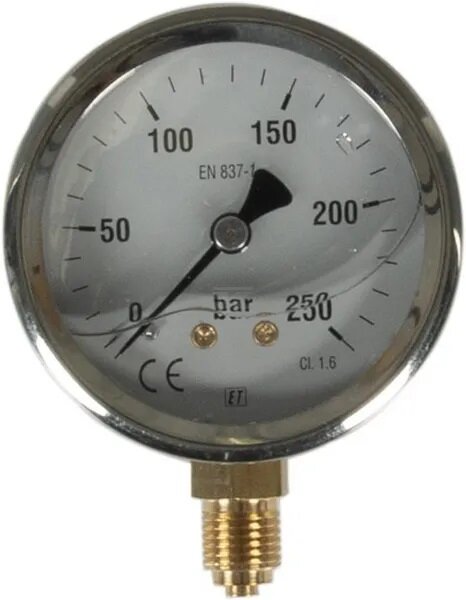 Manometer 0 bis 250 bar 63mm