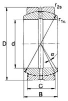 Kugelgelenklager GE15 ES 2RS 15x26