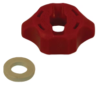 Mutter mit Dichtung rot gallery