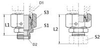 Reduzierverschraubung 30x2/22x1,5 3
