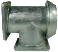 T-Stück 6" 2 X Flansch - KKV gallery