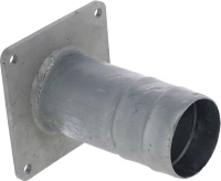 Flansch + 4" Tülle verzinkt gallery