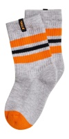 STIHL Kindersocken 3er Set STRIPES Schwarz / Weiß/ Gra