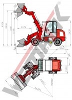 Wematik Teleskopradlader 811T Plus, Hoflader mit Vollausstat