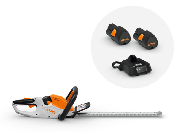 STIHL Akku-Heckenschere HSA 40 Set, mit 2x Akku AS 2 und Ladegerät AL 1