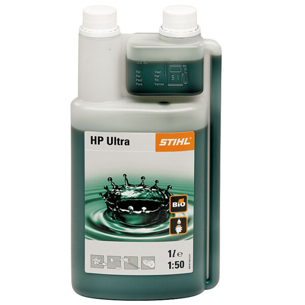 STIHL Zweitaktmotorenöl HP Ultra, 1 l Dosierflasche