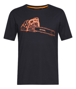 STIHL T-Shirt MS 500i schwarz, Gr. S