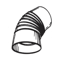 Wilms Abgasrohr 45° Bogen, Ø  gallery