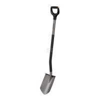 Fiskars Gartenspaten Ergonomic™ grau, spitz