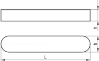 DIN 6885 Passfeder