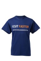 Husqvarna T-Shirt "I Cut Faster", Unisex, blau,...