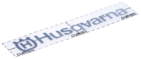 Husqvarna Schriftzug Aufkleber