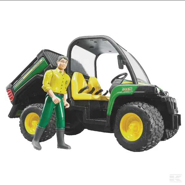 Bruder John Deere Gator 855D mit Fahrer