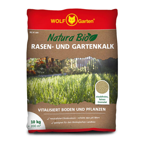 WOLF-Garten Rasen- und Gartenkalk RG-K 200, 10 kg