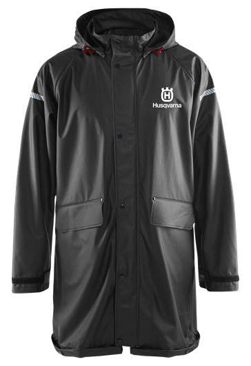 Husqvarna Regenmantel, Unisex, schwarz, Gr. L