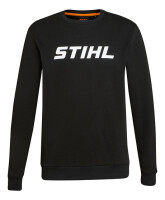 STIHL Sweatshirt LOGO WHITE schwarz, Gr. S