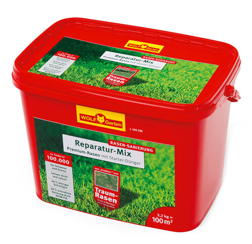 WOLF-Garten "Premium-Rasen" mit Starter-Dünger L 100 SM, 3,2 kg