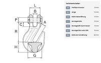 Kramp Verkürzungshaken G8 3,2T